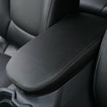 INTGET Center Console Armrest Cover for 2025 Toyota RAV4 Accessories 2024 2023 2022 2021 2020 2019 Leather Middle Console Lid Cover Pad Protector Elbow Arm Rest Covering Car(Black)