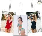 Custom Air Freshener for Car - Personalized car Air Freshener, Double Sided Print Photo/Logo With Scents Freshener, Smell Fresheners With Picture for Wardrobe, Bathroom, Car Hanging Deco