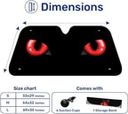 GENANY Devil Eye Windshield Sun Shade for Car SUV Truck (64x32 Inches), Sun Shade Windshield, Shades for Front Windows, Protector Blocks UV, Car Decor