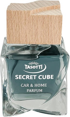 Tasotti Car Air Freshener, Luxury Perfume for Car and Home, Long-Lasting Air Freshener and Odor Eliminator, Secret Cube Collection (Black)