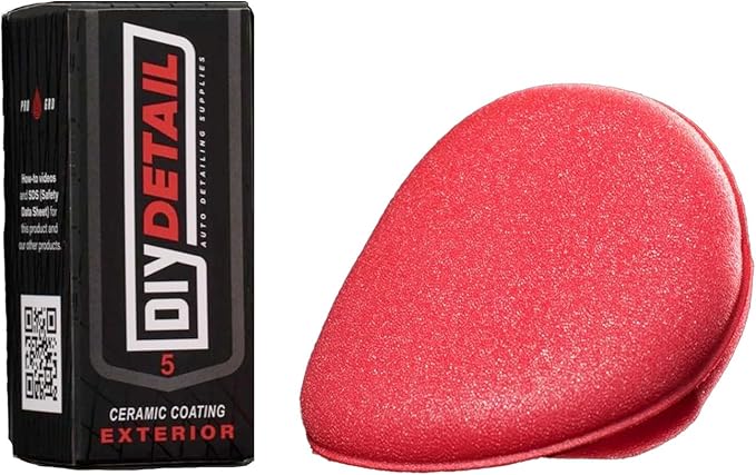 DIY Detail 5-Year Ceramic Coating – High-Tech Nano Ceramic Composite for Superior Paint Protection and Gloss – Hydrophobic, Pro-Level Durability, Easy Application – Professional-Grade Vehicle Shield