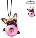 1PCS Car Air Fresheners,Dog And Donu Car Air Fresheners for Cute Mirror Freshener Mirror Scented Hanging Accessories,Dog Auto Accessories Decor Interior Home,Dogs gifts for Women Men Friends Wife