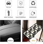 Ghost Pattern Auto Center Console Cover Pad Car Armrest Seat Box Cover Cushion Universal for Most Vehicle SUV Truck Car Accessories Decor