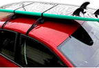 DORSAL Universal Soft Roof Rack Pads for Surfboard Kayak SUPs with Car Tie Down Straps and Storage Bag - Pack of 2 Black Polyester