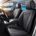 Front Seat Covers Fit for Toyota Matrix 2003-2014, Car Seat Covers Front Seats, Breathable Faux Leather Automotive Seat Covers Front Pair Anti-Slip Seat Cover(Black, Front)