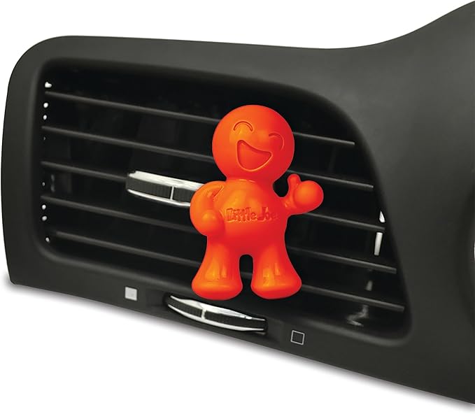 Little Joe 96414-6PK Orange Creamsicle Scent Car Air Freshener Vent Clip, Fights Odors for up to 45 Days, Long-Lasting Freshness, Cute Car Odor Eliminator, Pack of 6