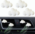 4 Pcs Cloud Air Vent Clips, Cute Cloud Car Air Fresheners Vents Clips Funny Automobile Diffuser Vent Clips Car Interior Decor Charm Cute Automobile Accessories Decoration for Women