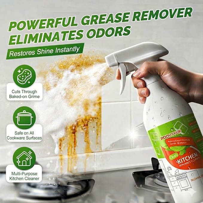 300 ml Cleanse Natural Enzyme Formula to Household Appliances, 2026 New Clease Multi-Purpose Cleaner, Kitchen Appliance Cleaner for Hold, Oven, Stove, Range Hood 1PCS