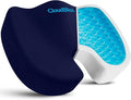 CloudBliss Gel Seat Cushion - Cooling Gel Enhanced, Memory Foam, Ergonomic Seat Cushion for Long Sitting for Office, Game, Car, Airplane (Large, Blue)