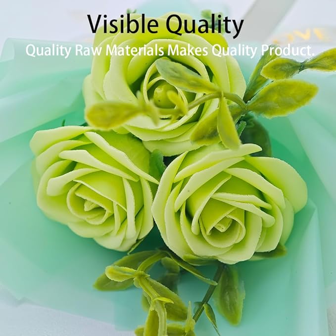 Mini Car Vent Clip Air Freshener, Aesthetic Floral Soap Rose Bouquet Diffuser Decor, Reusable Essential Oil Aroma Pad, Cute Car Accessories Gift for Women (Style C)