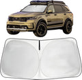 Custom Fit Windshield Sun Shade for 2021-2025 2026 Kia Sorento SUV Accessories, Foldable Front Window Sunshade, Sun Visor Block Out UV Rays & Heat, Keep Car Cool