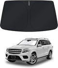 KUST Windshield Sun Shade for Mercedes-Benz GL-Class (GL400/GLS400/GL450/GLS450/GL550/GLS500/GLS550/GL63/GLS63) 2013-2019 Window Accessories Shade Sun Visor Foldable Block UV Rays Keep Car Cooler