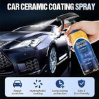2026 New Car Coating Spray, Quick Effect Ceramic Wax Polish, All-in-One Waterless Wash & Scratch Repair Spray, Removes Oil Film, Enhances Gloss & Hydrophobic Protection
