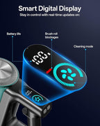 Cordless Vacuum Cleaner, 8-in-1 Cordless Stick Vacuum Cleaner with 3 Suction Modes, Up to 45mins Runtime, Rechargeable, Self-Standing, Vacuum Cleaners for Home Pet Hair Carpet Car Hard Floor, Green