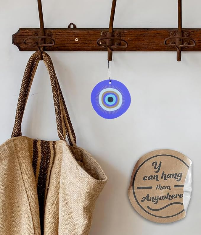Cute and Funny Fresh Fresheners Car Air Fresheners 4 Pack Scented With Premium Oils (Evil Eye)