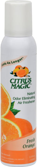 Citrus Magic Fresh Orange Scent Air Freshener Spray 3 oz. Aerosol