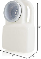 Lixit® Water Boy Portable Travel Dog Bowl - 3 Quart Spill Free Self Filling Pet Water Bowl - Made in USA (White, 1 Pack)