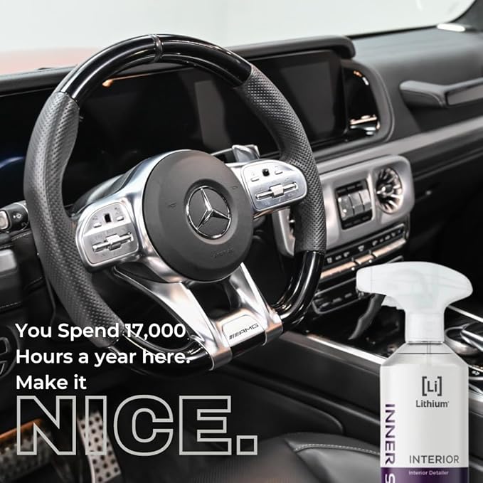 Lithium Inner Space - Interior Detailer, Conditioner, And Protectant. Revives Interiors and Keeps Them Looking New - Natural Appearance, UV Inhibitors, Low Sheen Formula