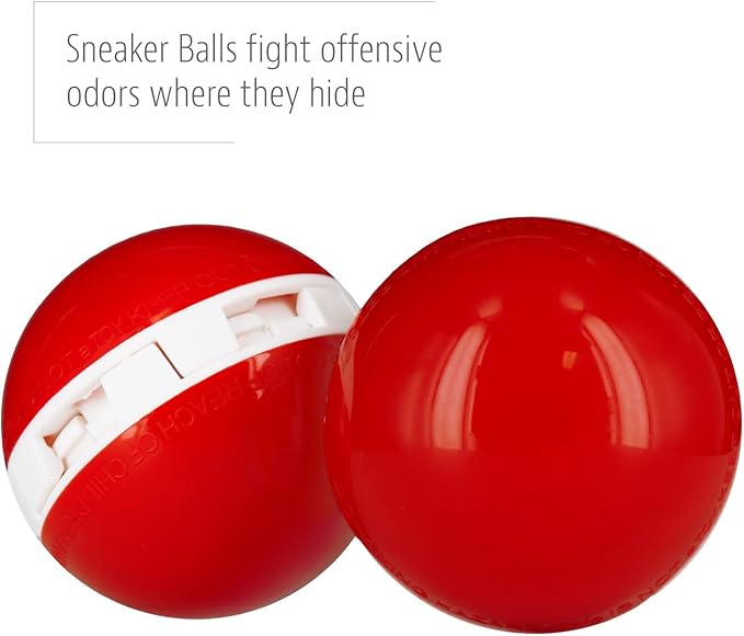Sneaker Balls Odor-Fighting Shoe Fresheners, Eliminates Unpleasant Smells, Perfect For Sneakers, Gym Bags, Gear Bags, Drawers, Lockers, And More!, Powerball, 7 Pack