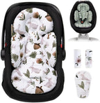 Newborn Car Seat Insert, Head and Body Support, Reversible Infant Insert Compatible with Baby Carseat, Stroller, Mamaroo Swing, Rocker, Bassinet, Bouncer. Baby Car Seat Cushion - Rabbit