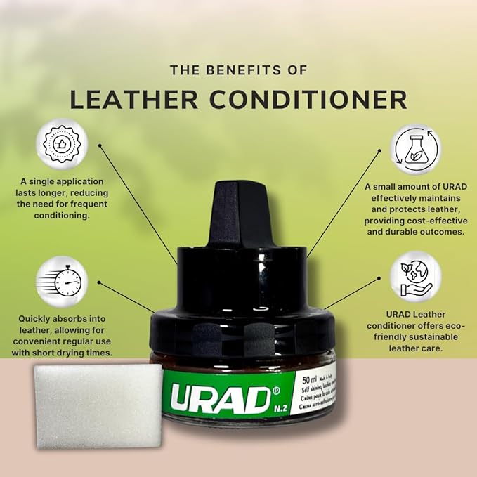 Leather Conditioner 50ml Light Brown – Compact, Color-Restoring Leather Care for Light Brown Shoes, Bags, Belts, and Accessories