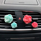 BESPORTBLE Car Fragrance Vent Clip Resin Rose Charms Automotive Air Freshener Perfume Diffuser Clips for Interior Trim Car Dashboard Decorations Gift 1 Pair (Rosy)