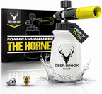 Hornet Foam Cannon for Pressure Washer - Soap Dispenser for Power Washer - 4000 PSI Adjustable Car Wash Sprayer with Wide Mouth - 1/4" Quick Connector - Wide Mouth 1L Bottle