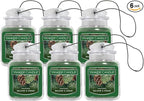 Yankee Candle Car Air Fresheners, Hanging Car Jar Ultimate, Neutralizes Odors Up To 30 Days, Balsam & Cedar, 0.96 OZ (Pack of 6)