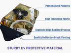Funny Parrot Car Windshield Sun Shade Foldable Sunshade Front Window Cover Sun Visor Protector Accessories (59x27.5 inches)