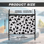 Car Roof Storage Bag Black Spot Print Multi-Purpose Seat Organizer Premium Car Seat Organizer Vehicle Passenger Seat Organization and Storage for Kids Adults Pets Items