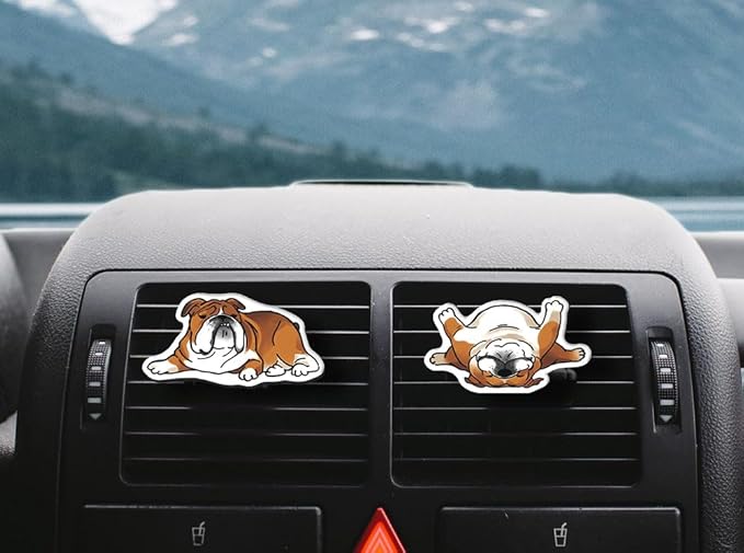 WIRESTER Fresh Scented Car Air Freshener Vent Clip, Decorative Accessories, Interior Decoration for Cars - Cow Cute, Fish, Baby Horse, Flower, Heart