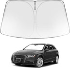 Proadsy 2026 Upgrade Front Windshield Sun Shade Foldable Sunshade Protector Custom Fit 2014-2020 Audi A3 Accessories