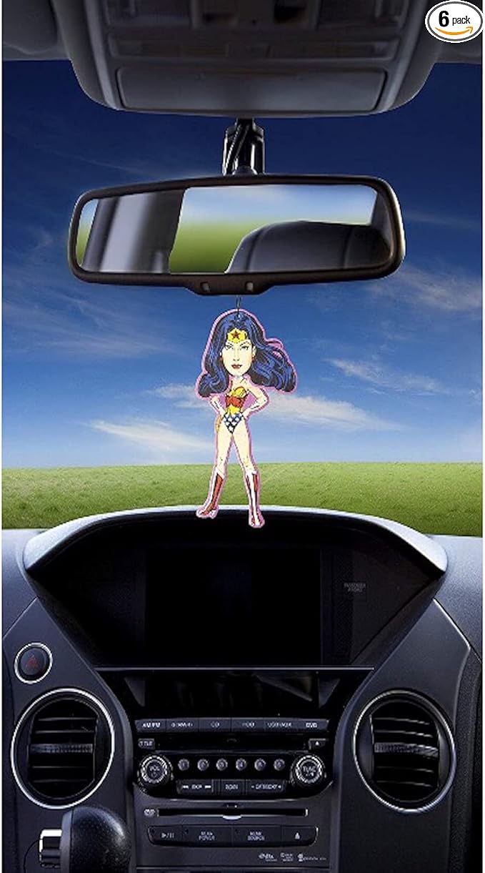 DC Comics Wonder Woman Car Accessories - Wonder Woman Air Freshener Wiggler (6-Pack)