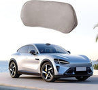Car Lumbar Support Pillow, Memory Foam Vehicle Seat Lower Back Support Cushion for Back Pain Relief & Sciatica, Comfortable Auto Driver Seat Pad, Universal for Vehicles (Light Gray)