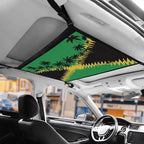 Jamaican Tree Car Roof Storage Bag Car Organizer for Car Seat Multi-Purpose Car Bag Storage Box Organizer Pouch Pocket Can Hold Mobile Phone, Wallet, Glasses