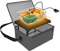 Portable Oven, 110V Portable Food Warmer Personal Portable Oven Mini Electric Heated Lunch Box for Reheating & Raw Food Cooking in Office, Travel, Potlucks and Home Kitchen (Gray)