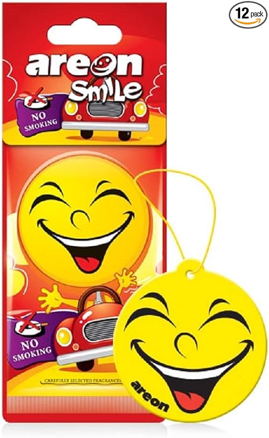 AREON ASD17 Air freshener Hanging No Smoking Scent, Best Odor Eliminator, Odd Gifts, Paper Hanging Ornaments, Long Lasting Scent for Car or Home -12 Pack