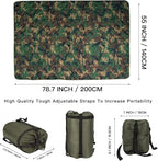 Military Poncho Liner 55”x 79” Camping Blanket Insulation Compact Waterproof for Travel Stadium Outdoor Camping
