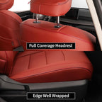 EKR Camry Seat Covers for Toyota Camry L, LE, SE 2018-2024 & SE Nightshade 2020-2024,(Not for Hybrid) Leather Car Seat Cover Full Set for Trucks SUV-Faux Leather (Burgundy)