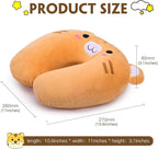 H HOMEWINS Travel Pillow for Kids,Toddler Neck Pillow Cute Animal Neck Head Chin Support Travel Accessories for Airplane, Car, Train,Recline(Cute Tiger)
