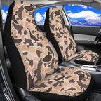 ELEQIN Car Front Seat Covers, Duck Camo Hunting 2 Pack Polyester Automotive Seat ProtectorsSoft & Breathable, Vehicle Interior Accessories for Most Cars