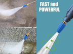 4000 PSI Blue Turbo Nozzle Pressure Washer Pressure Washer Tips 1/4" Quick Connect with 7 Power Washer Nozzle Tips Kit Multiple Degrees (0, 15, 25, 40, 65, Rinse1, Soap2) for Car Concrete Brick