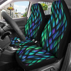 GENANY Holographic Dragon Scale Car Seat Covers Set of 2, Breathable Front Seat Covers for Truck Sedan SUV, Holographic Car Accessories, Dragon Gift for Women Men