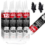 12 Pack RV Roof Sealant,Self Leveling Lap Sealant for RV Roofs,White RV Caulking Sealant Waterproof for Camper, Trailer & Motorhome
