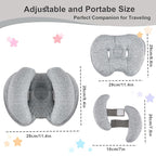 KAKIBLIN Baby Support Pillow, Head and Neck Support,Banana Neck Pillow for Baby, Travel Pillow for Stroller Neck Support, Adjustable Head Pillow for Kids Toddler