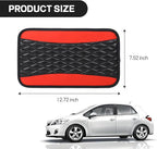 Car Center Console Cushion Pad, 12.72"×7.52" Leather Waterproof Auto Armrest Seat Box Protector, Car Center Console Cover, Universal Interior Decor Car Accessories for SUV Truck (Red)