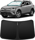 INSAUTO Custom Fit Windshield Sun Shade Accessories for Toyota RAV4 2013-2018, Foldable Front Window Sunshade, UV & Heat Reflector, Keeps Interior Cool, Includes Storage Bag