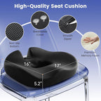 Donut Pillow Seat Cushion for Tailbone Pain Relief and Hemorrhoid – Memory Foam Ergonomic Office Chair Cushion for Home, Office, Car, Gaming, Pregnancy,– Comfortable, Breathable, and Washable