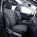 coverdream RAV4 Seat Covers Custom Fit for 2019-2024 2025 Toyota RAV4 LE,XLE,XLE Premium,Limited SUV Seat Cushion,Luxury Waterproof Leather Car Seat Protector(Full Set,Black/Gray)