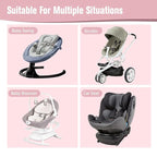 KAKIBLIN Baby Travel Pillow, Upgraded Baby Neck Pillows for Car Seat, Infant Neck Support Pillow for Head and Neck,Newborn Head Support for Car Seat, Stroller, Pushchair (Pink)
